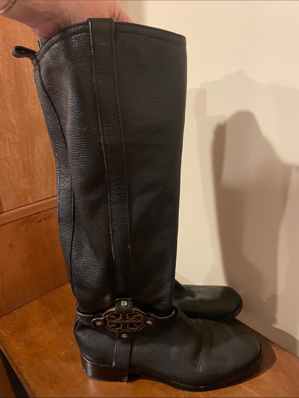 Tory Burch Leather Tall Riding boot size 7
